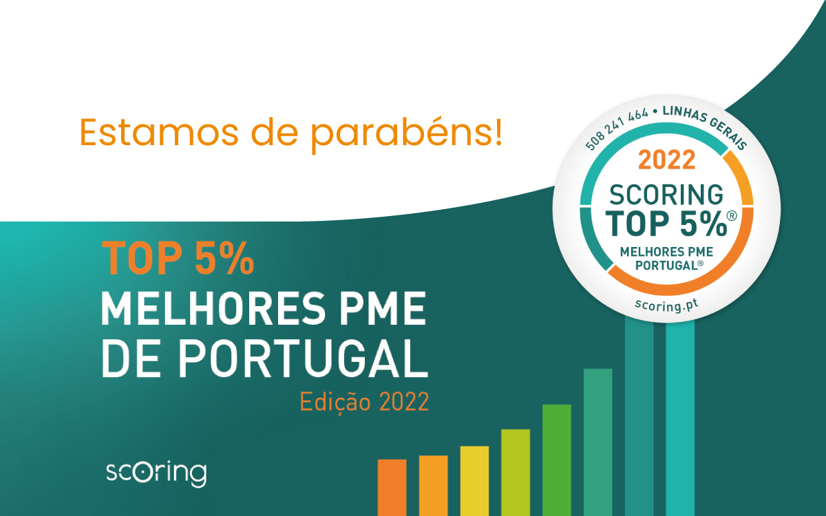Certificação Top 5% Melhores PME Portugal